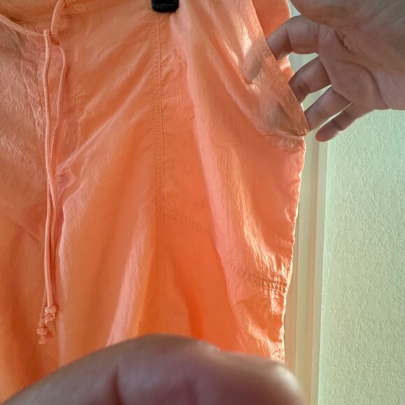 Wild Fable Peach Orange Recycled Nylon Drawstring Cargo Pants L - Picture 12 of 13